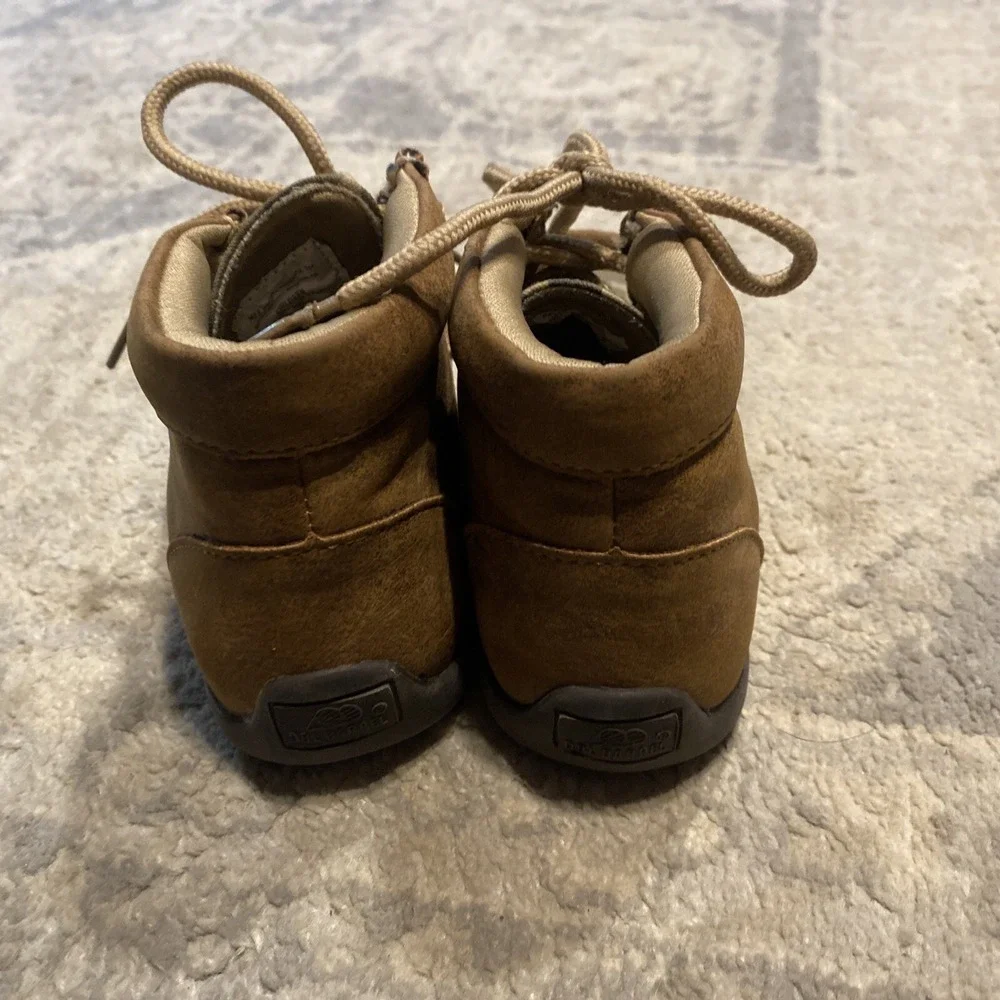 Double Barrel Boys Kids Shoes‎ Digital Camo Moccasin Beige Tie Shoes Sz 9